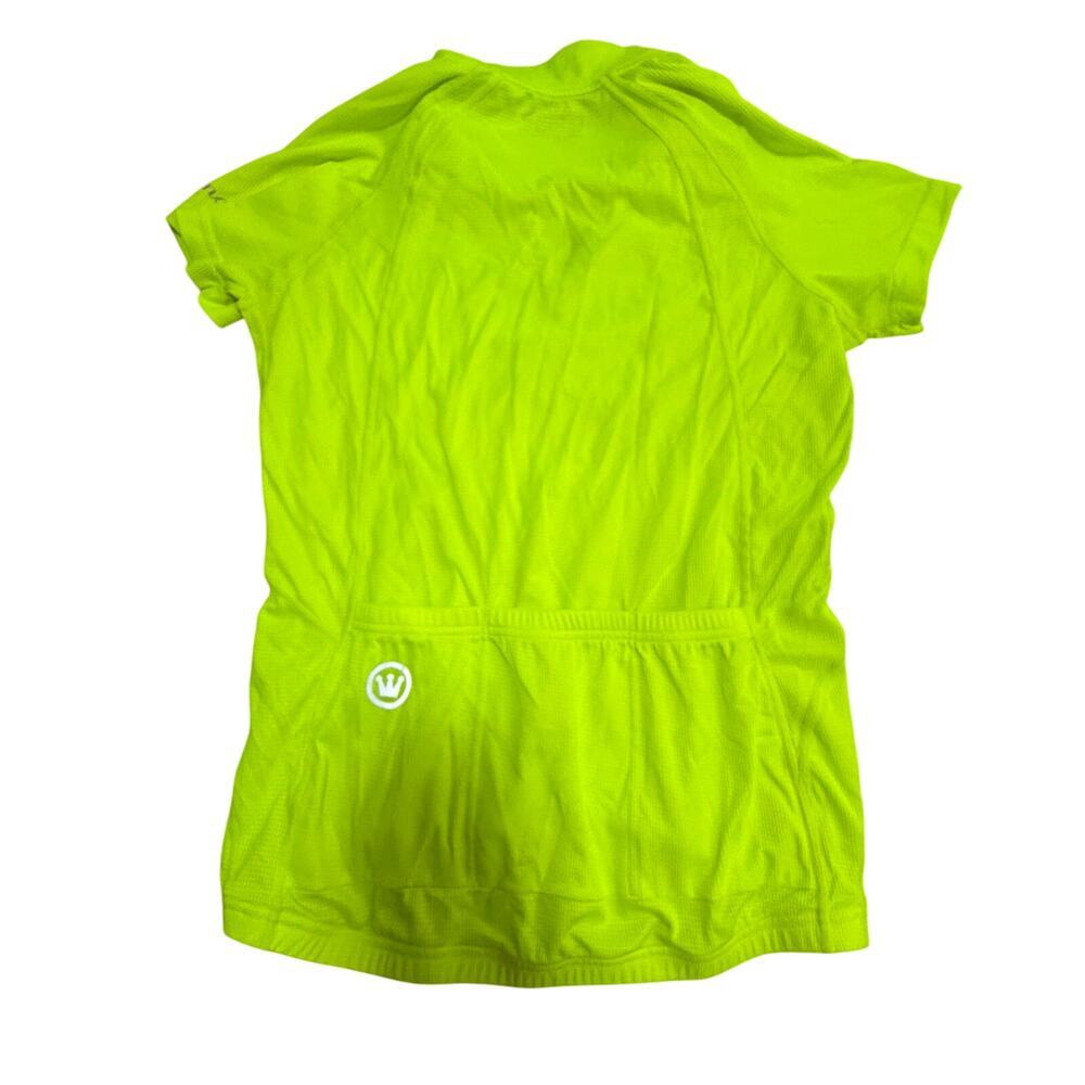 Canari Women’s large cycling jersey yellow bright high visibility biking - Picture 5 of 10